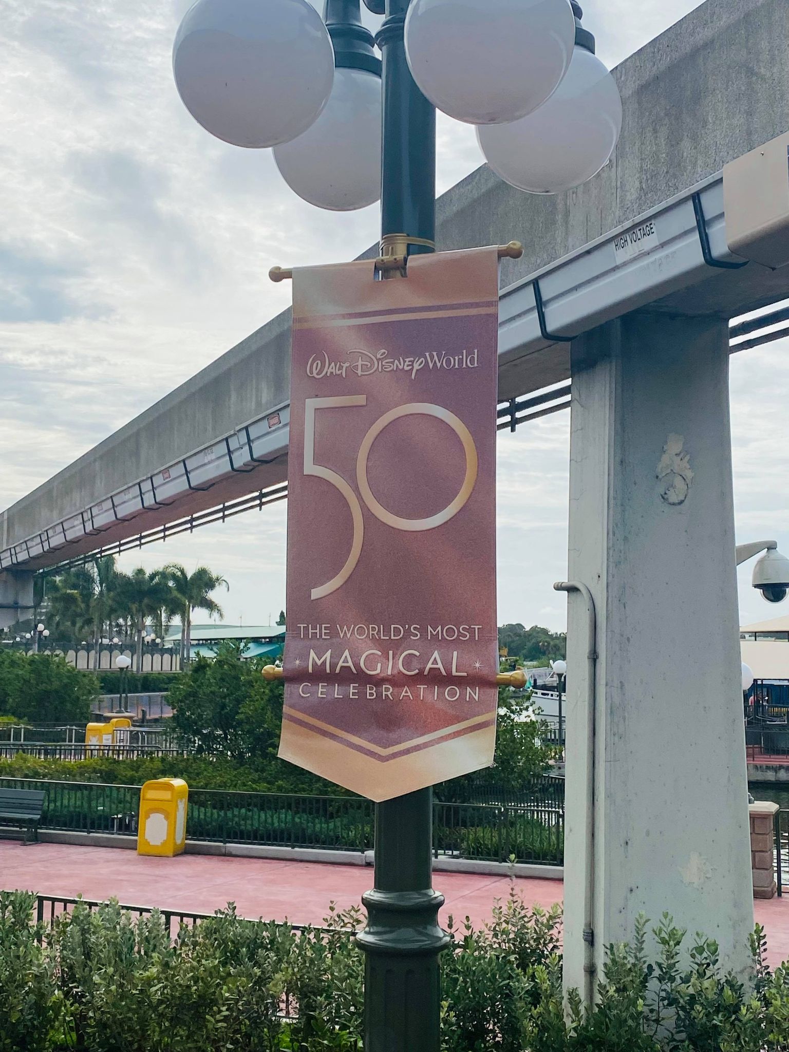 magic kingdom 50th anniversary banners