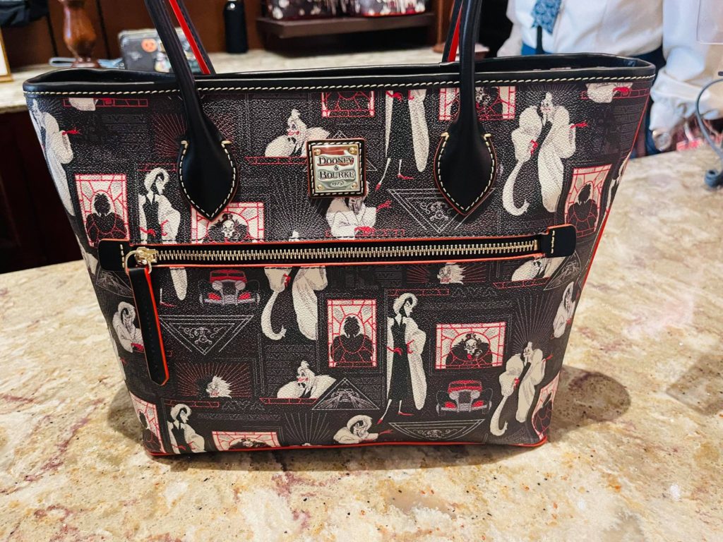 Disney Dooney & Bourke Cruella de Vil Zip Tote Bag