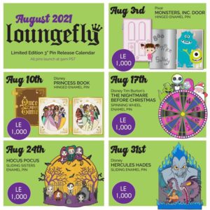 Loungefly August Pins