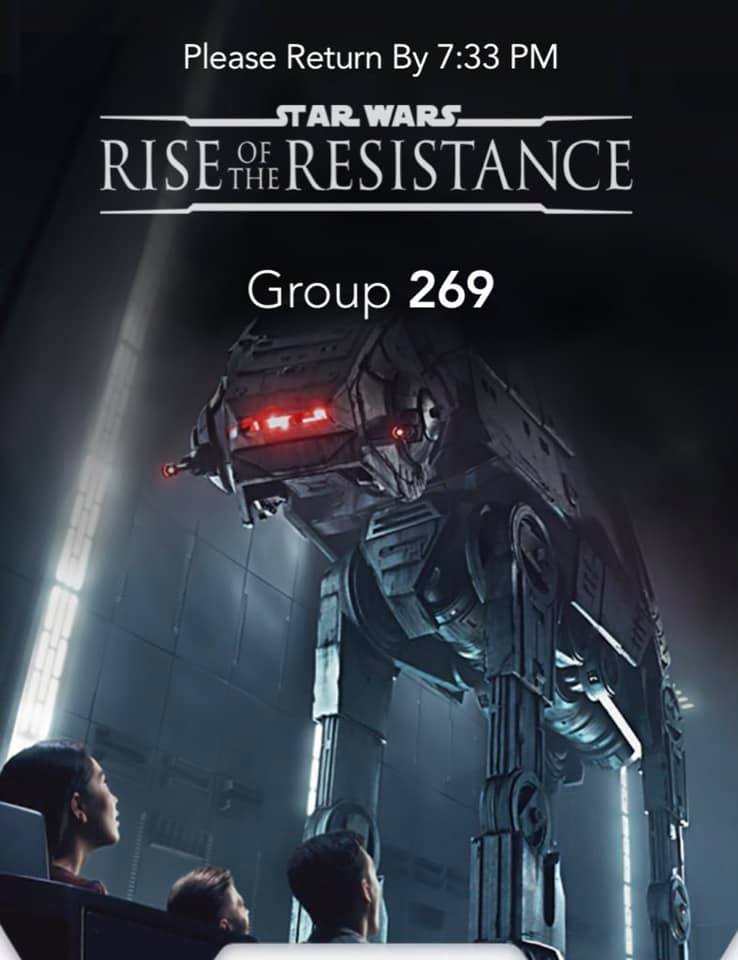 Rise of the Resistance virtual queue