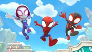 MARVEL'S SPIDEY AND HIS AMAZING FRIENDS featuring Spider-Man, Ghost Spider, Mile Morales