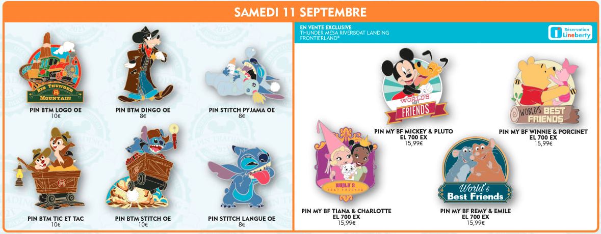 Pin OE neuf Disneyland Paris Tic et Tac Big Thunder Mountain BTM Disney 