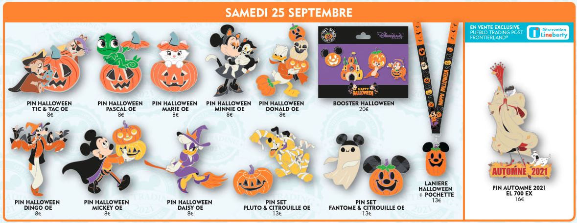 Pin Halloween Goofy  Disneyland Paris 2021 New 