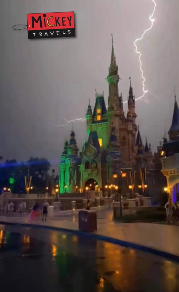 Lightning cinderella castle