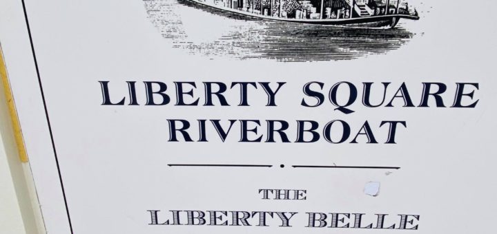 Liberty Square Riverboat closed for refurbishment sign
