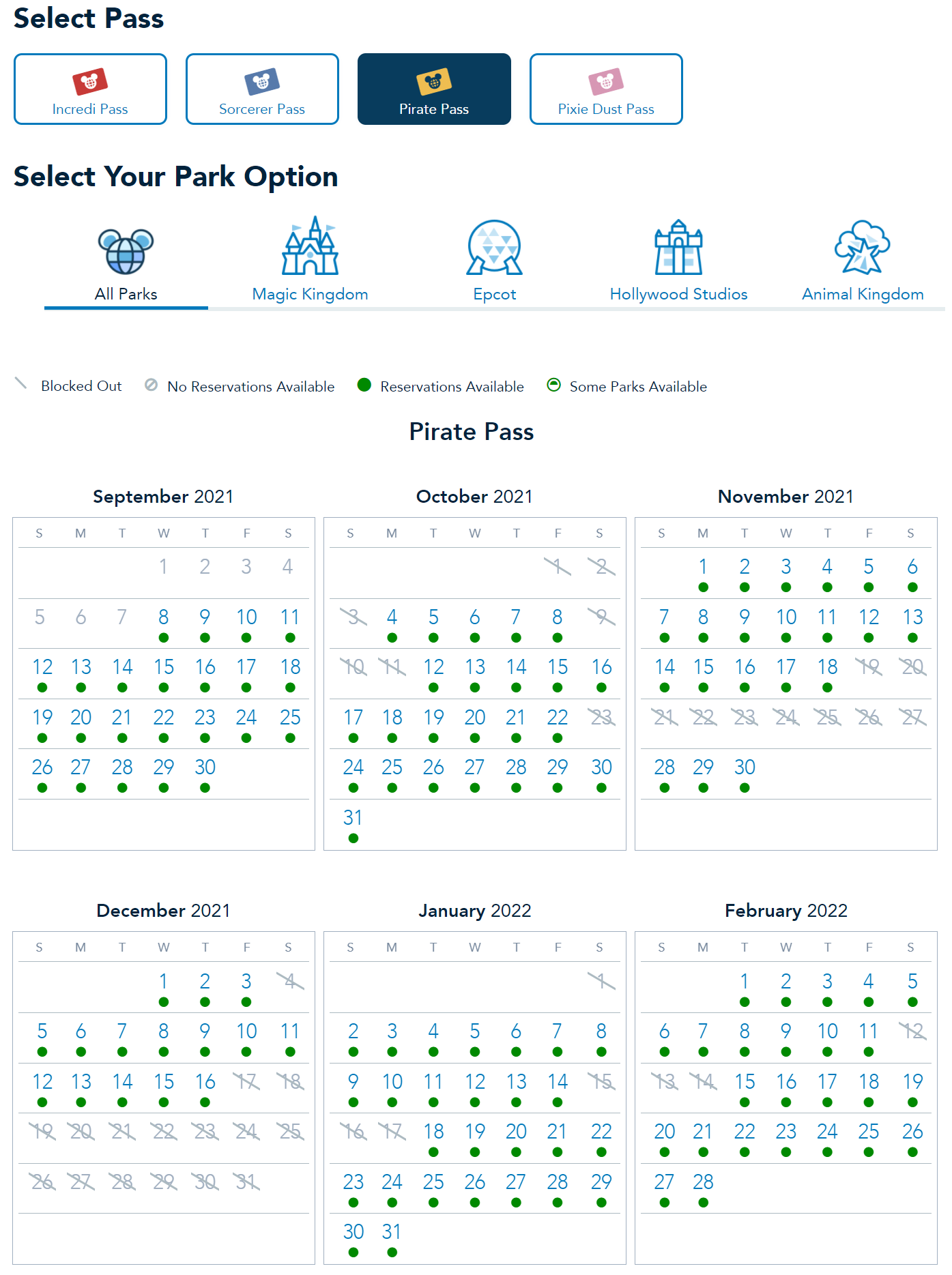 New Annual Passholder Blockout and Park Pass Calendar Available