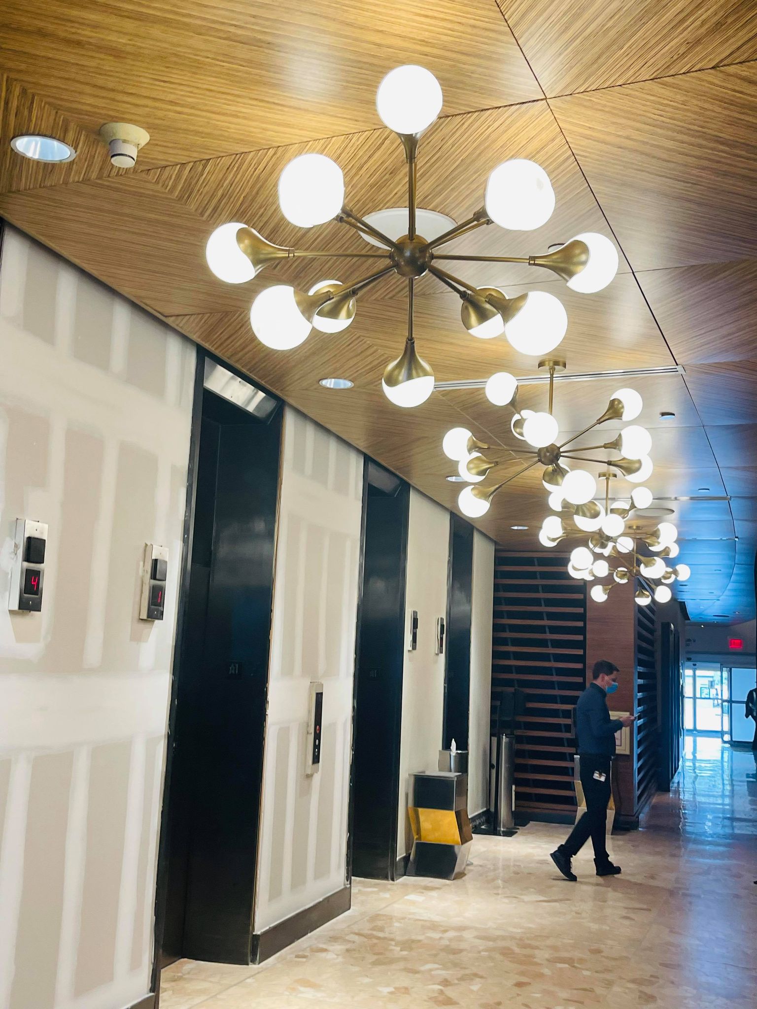contemporary lobby lighting
