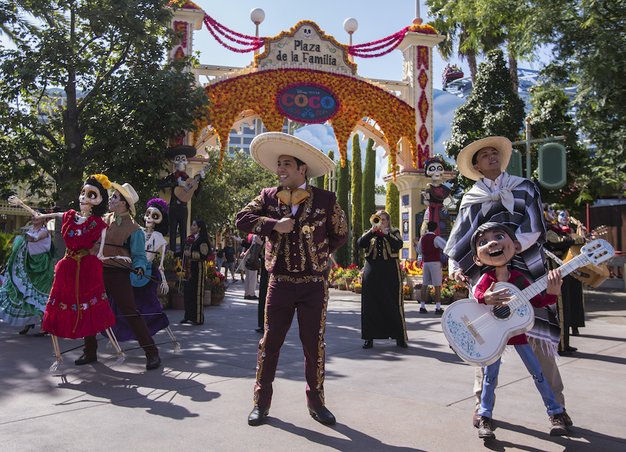 Miguel joins the cast of A Musical Celebration of Coco at Disney California Adventure park - 9/7/18  (Joshua Sudock/Disneyland Resort)