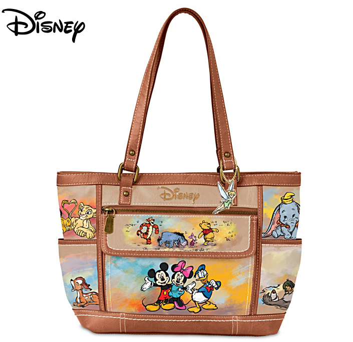 Disney Main Street Characters hand painted purse