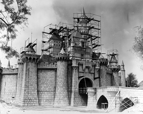 Sleeping Beauty Castle construction