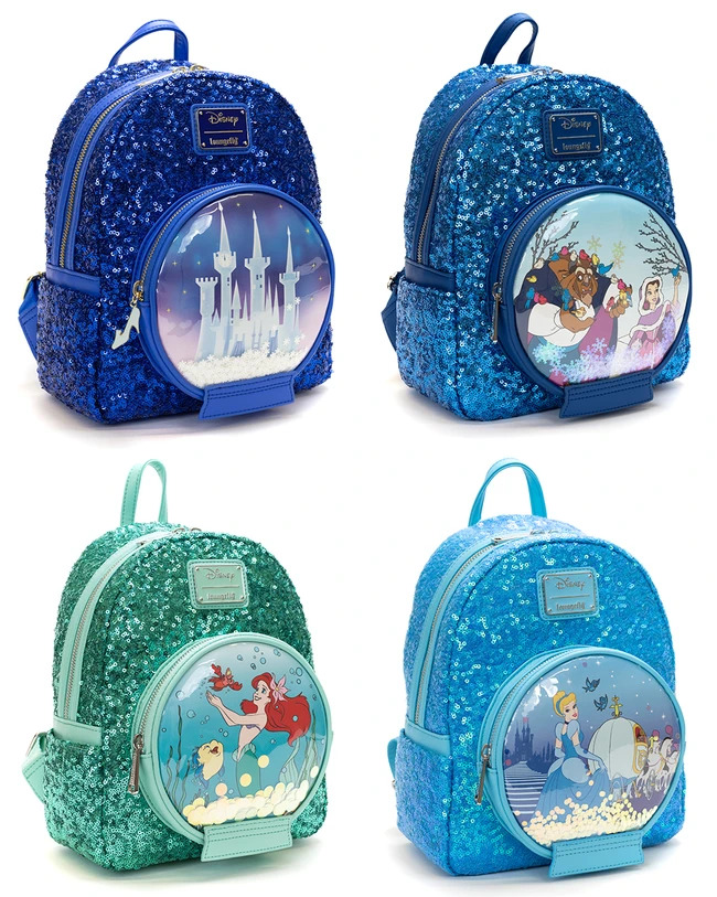 Disney cruise line ariel the little mermaid sequin loungefly ...
