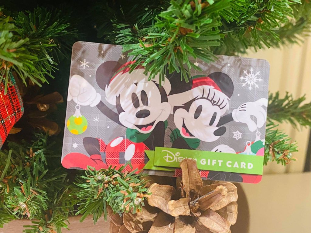 holiday disney gift card