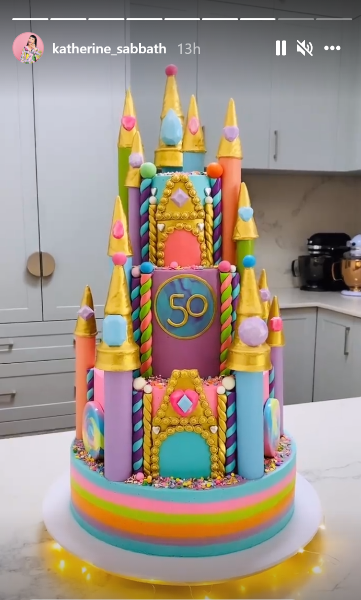 disney's 50th celebration cake