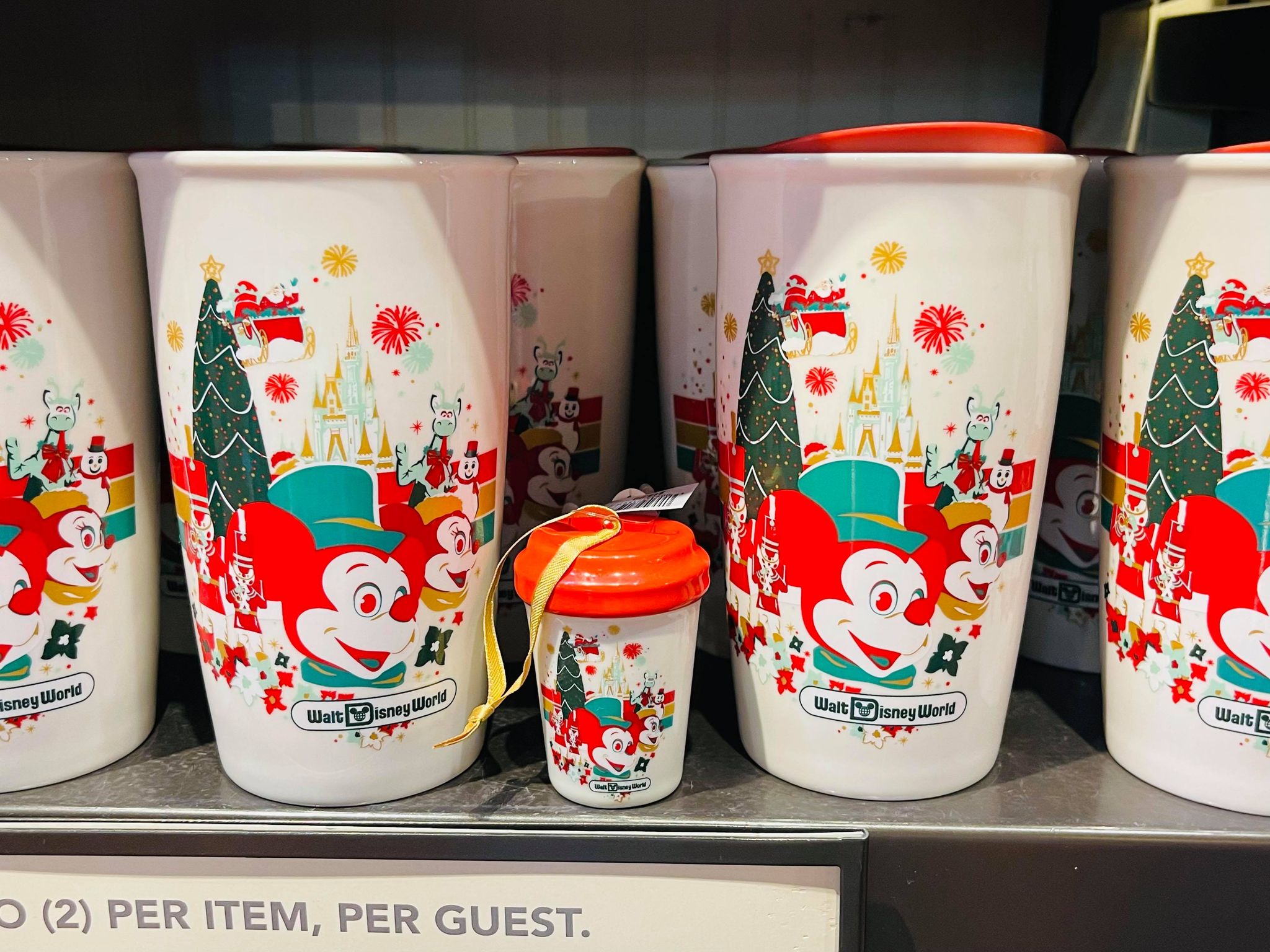 Disney Starbucks Minnie Disneyland Cup Christmas Ornament New with Tag