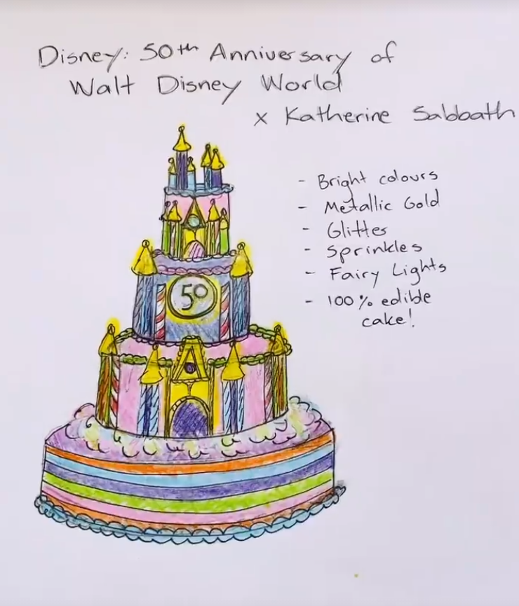 disney cake concept