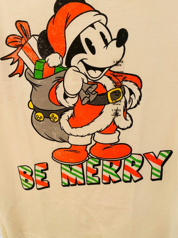 kid's mickey holiday shirt