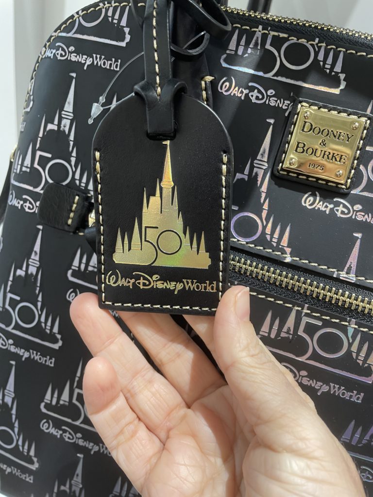 Walt Disney World 50th Anniversary Black Leather Castle by Dooney & Bourke  - Disney Dooney and Bourke Guide
