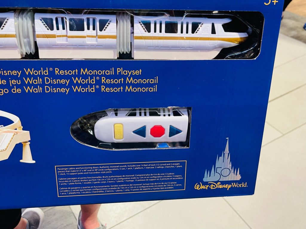 disney parks mickey & friends monorail blue train playset new with box