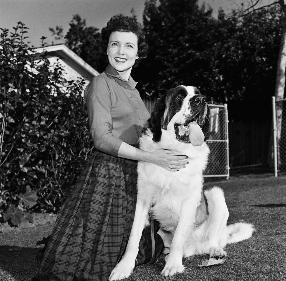 Betty White and dog