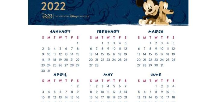 Disney Event Calendar 2022 Show Your Disney Love All Year With This Printable 2022 Calendar -  Mickeyblog.com