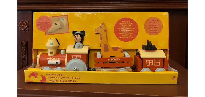 Mickey Mouse Wooden Train