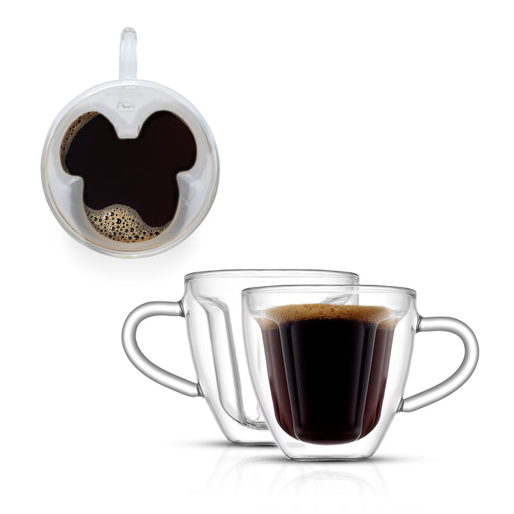 Disney Geo Picnic Mickey Mouse Stemless Wine Glass - 15 oz - Set of 4