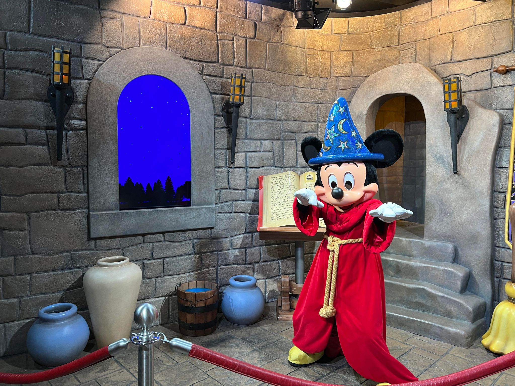 Physically Distanced Sorcerer Mickey Mouse Meet and Greet at Red Carpet  Dreams in Hollywood Studios