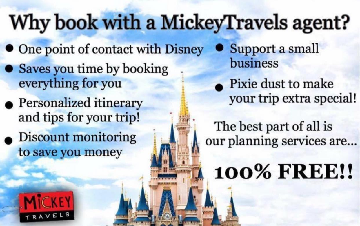 Reasons to work with a MickeyTravels Agent