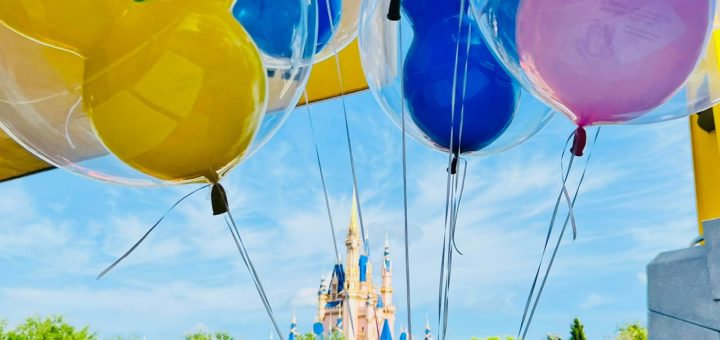Disney castle balloons