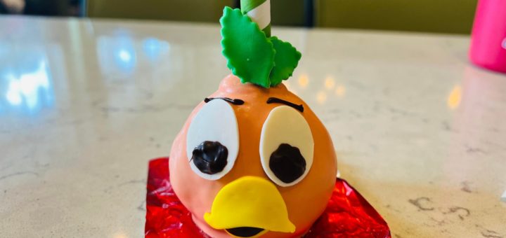 orange bird cake pop