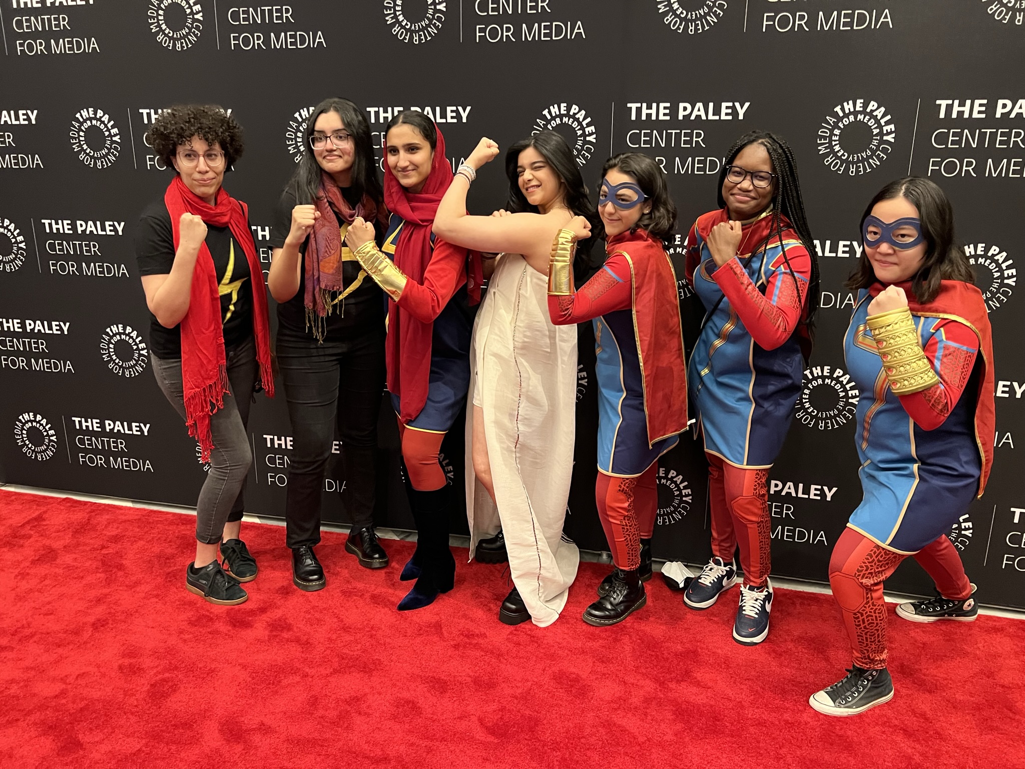 Iman Vellani Ms Marvel with fans
