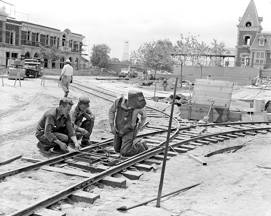 Disneyland construction 1954