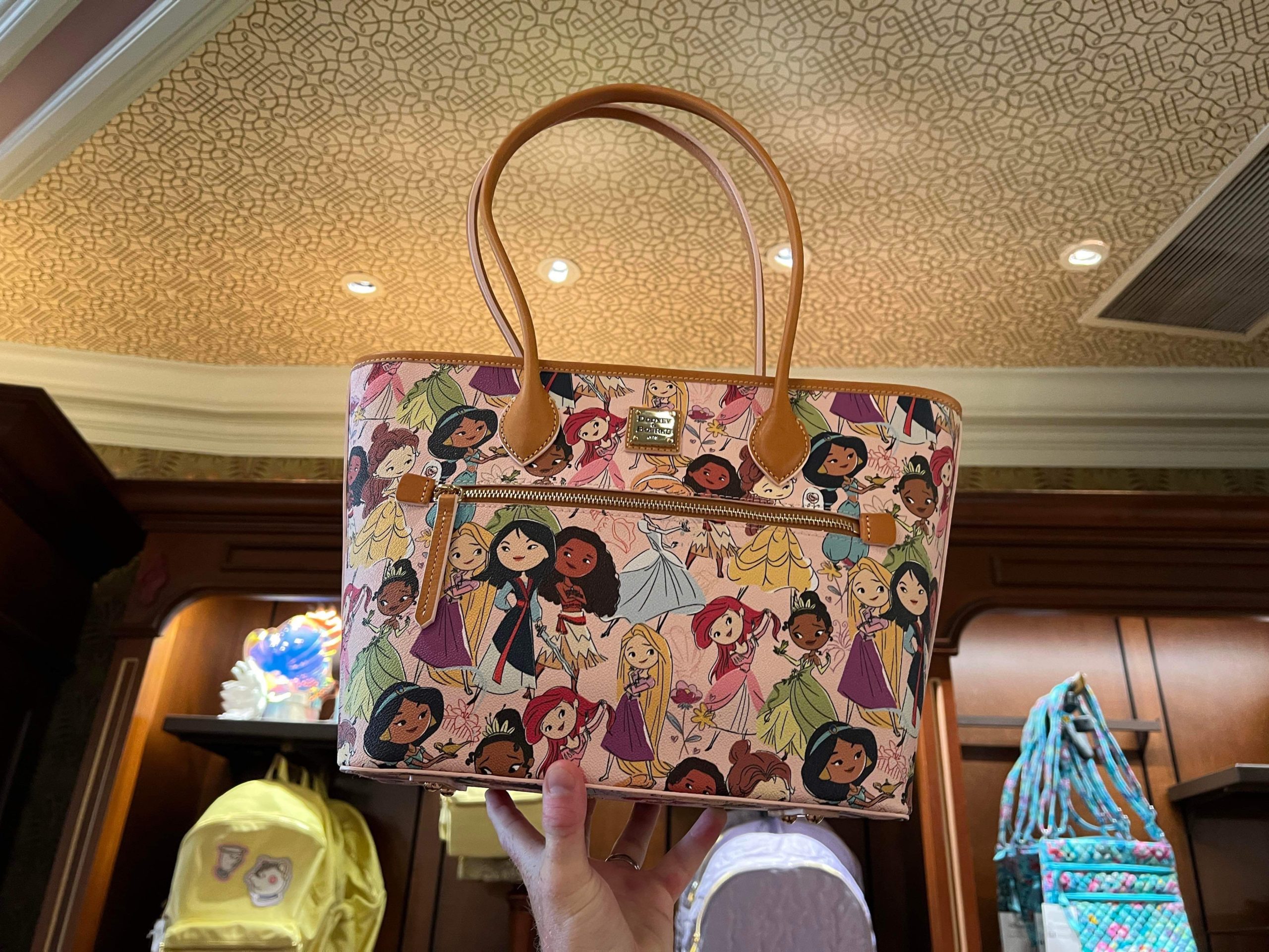 Disney Dooney & Bourke Beauty Marathon Princess 2017 Crossbody Bag Handbag ( princess placement will vary): Handbags