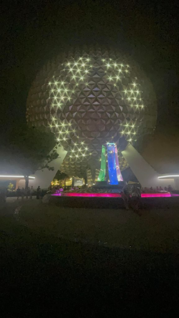 Spaceship Earth Lights Up With Beauty and the Beast Magic 