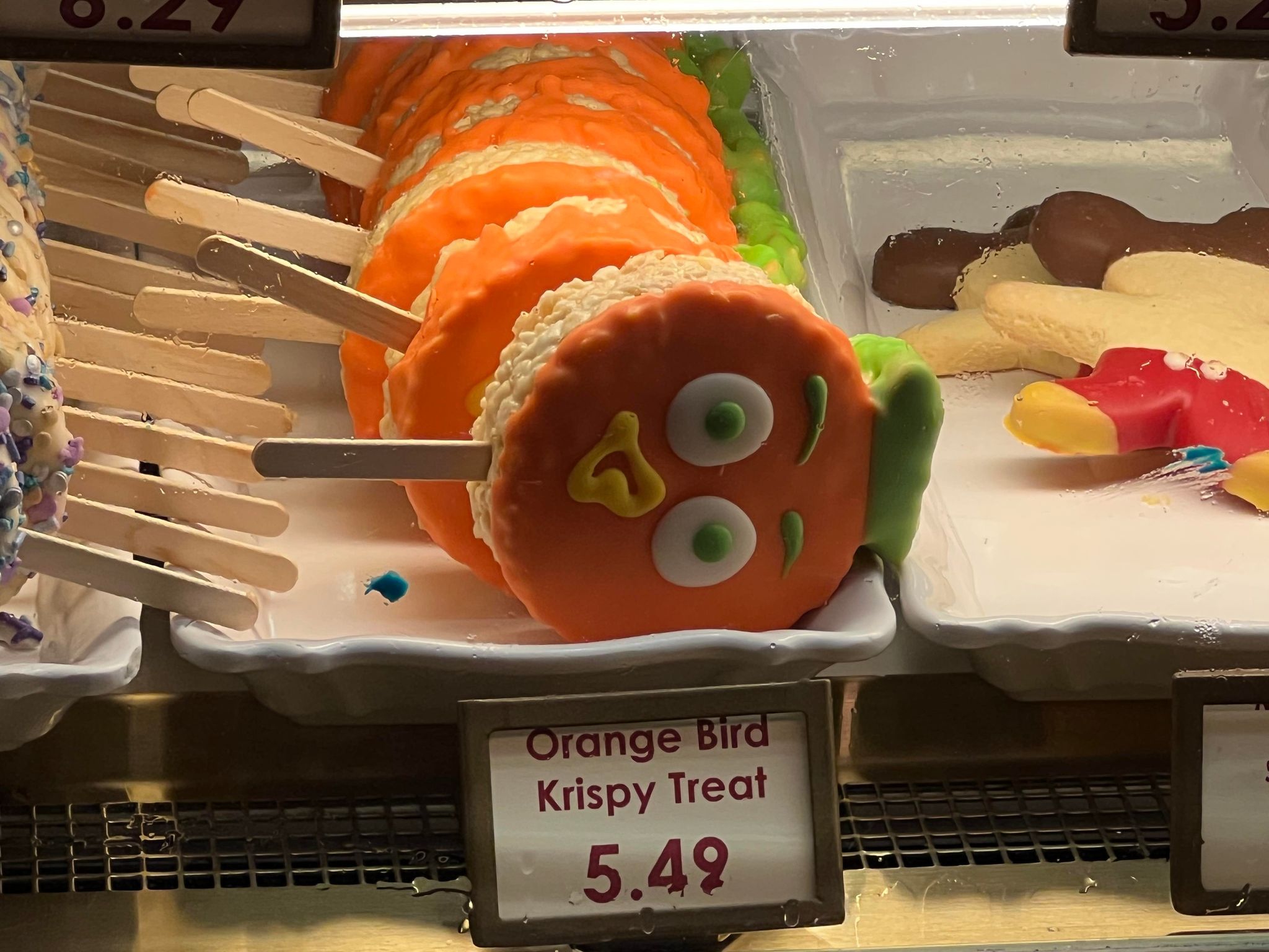 orange bird rice krispie treat