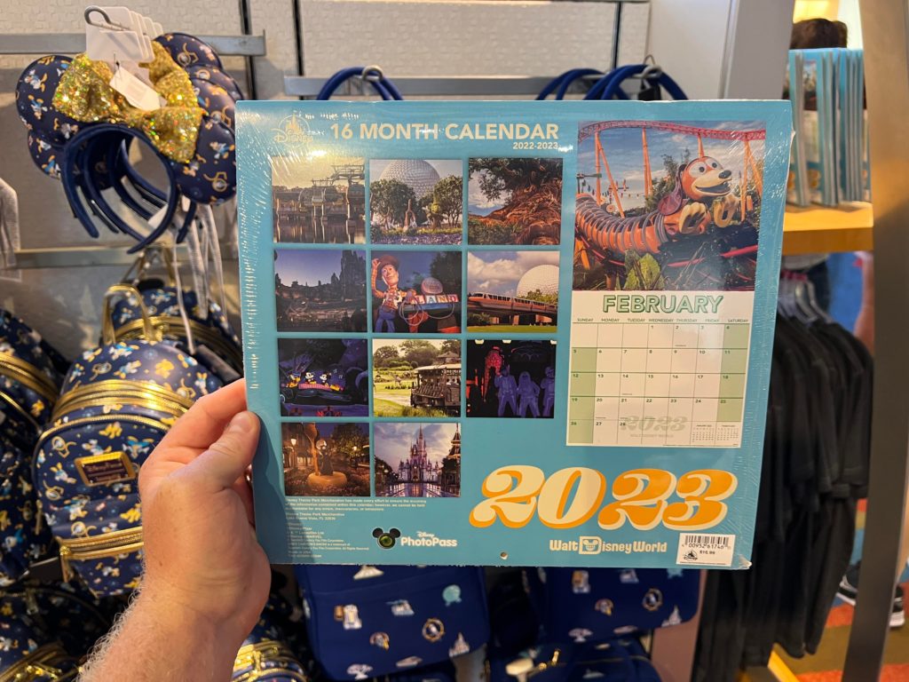 Disney Calendar Back