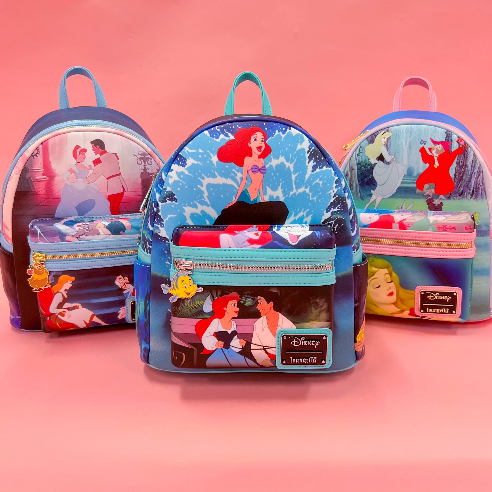 Loungefly Disney The Little Mermaid Princess Scenes Mini Backpack