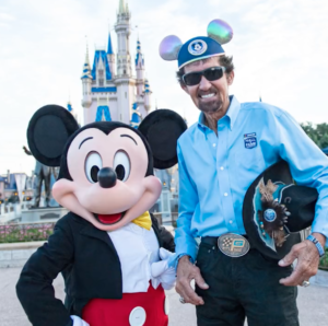 Richard Petty meets Mickey Mouse at Magic Kingdom