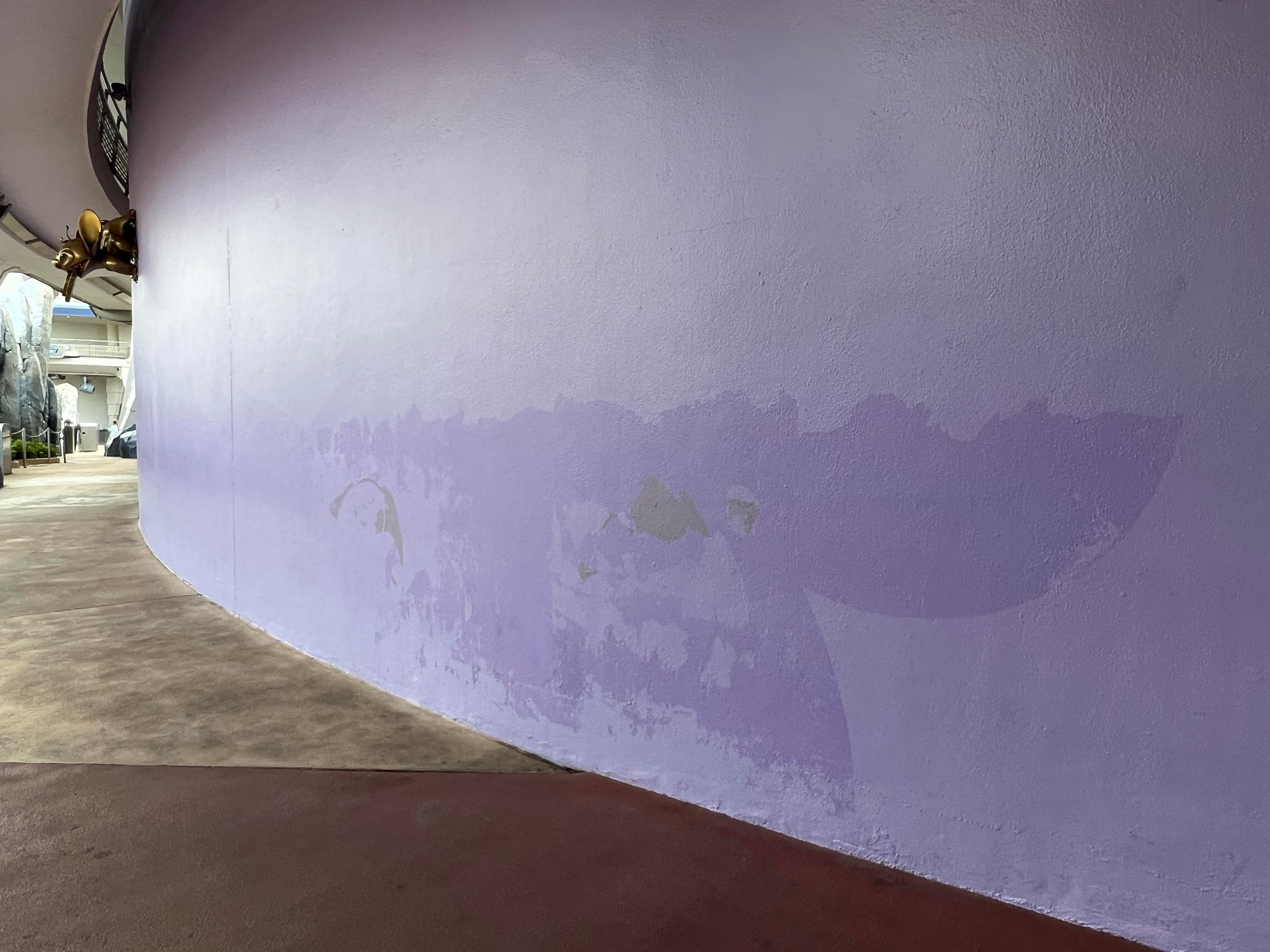 purple wall pride mural gone