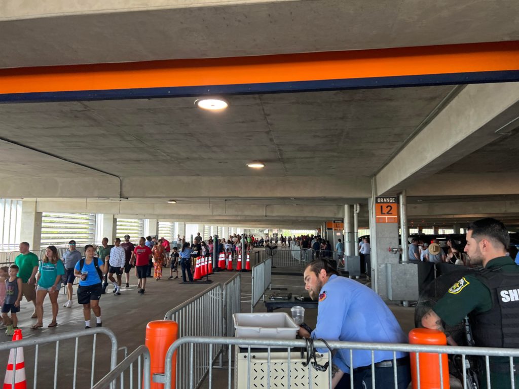 Crazy Lines at Disney Springs Labor Day 2022