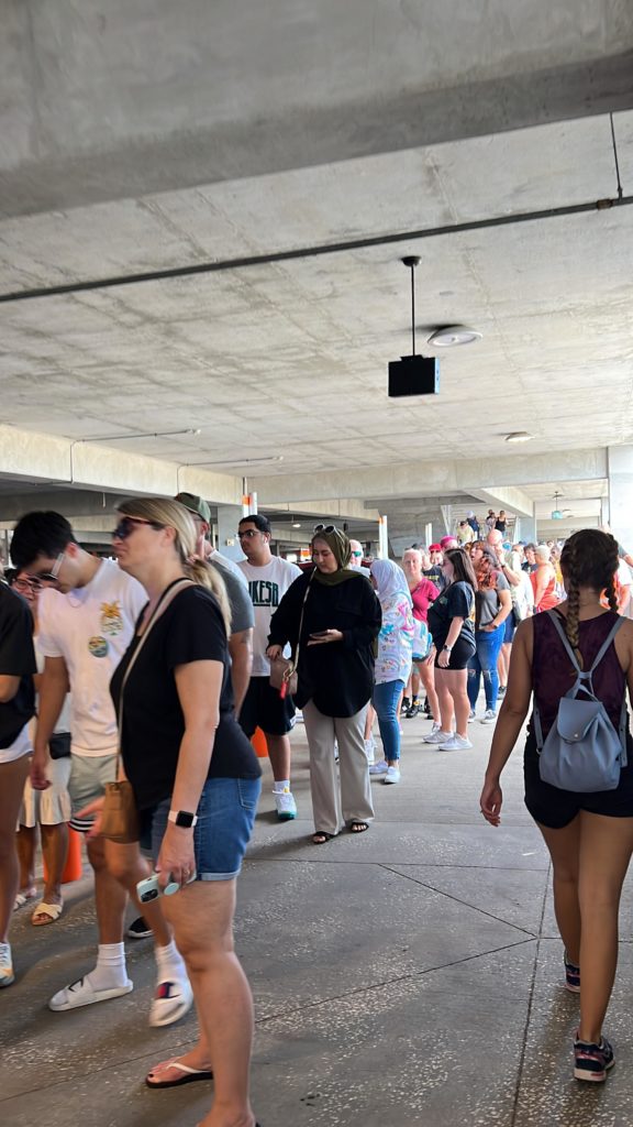 Crazy Lines at Disney Springs Labor Day 2022
