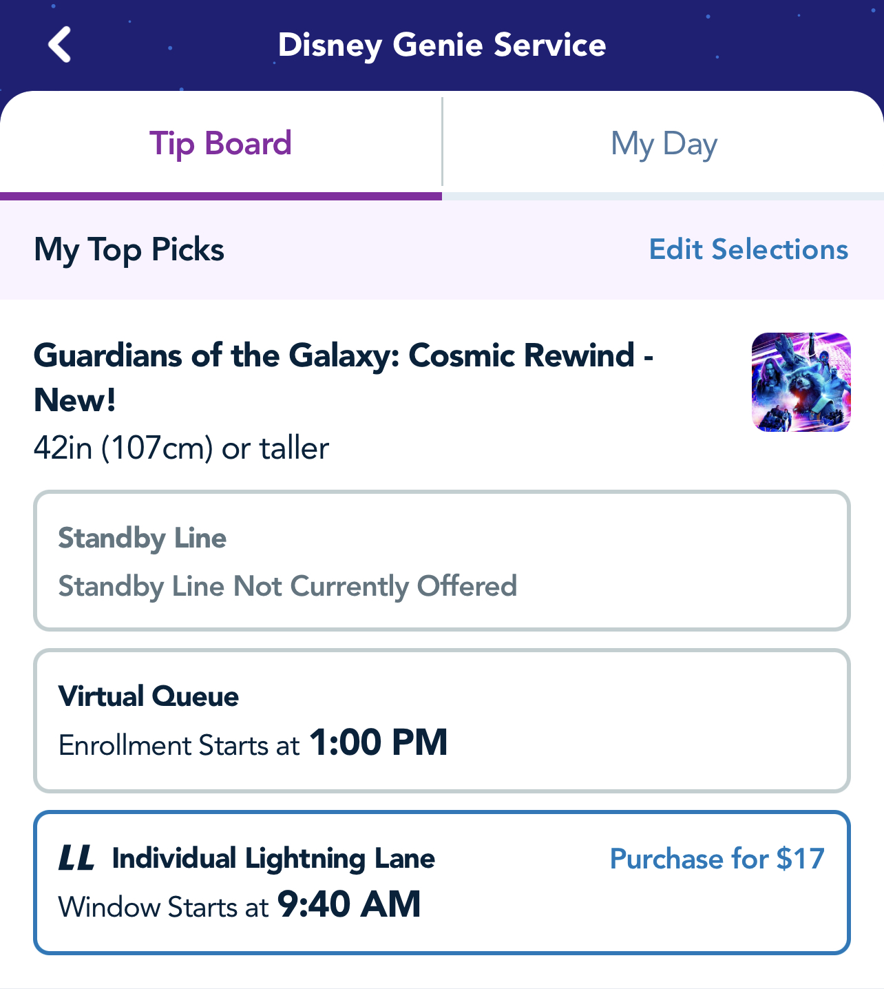 Guardians of the Galaxy Cosmic Rewind in app