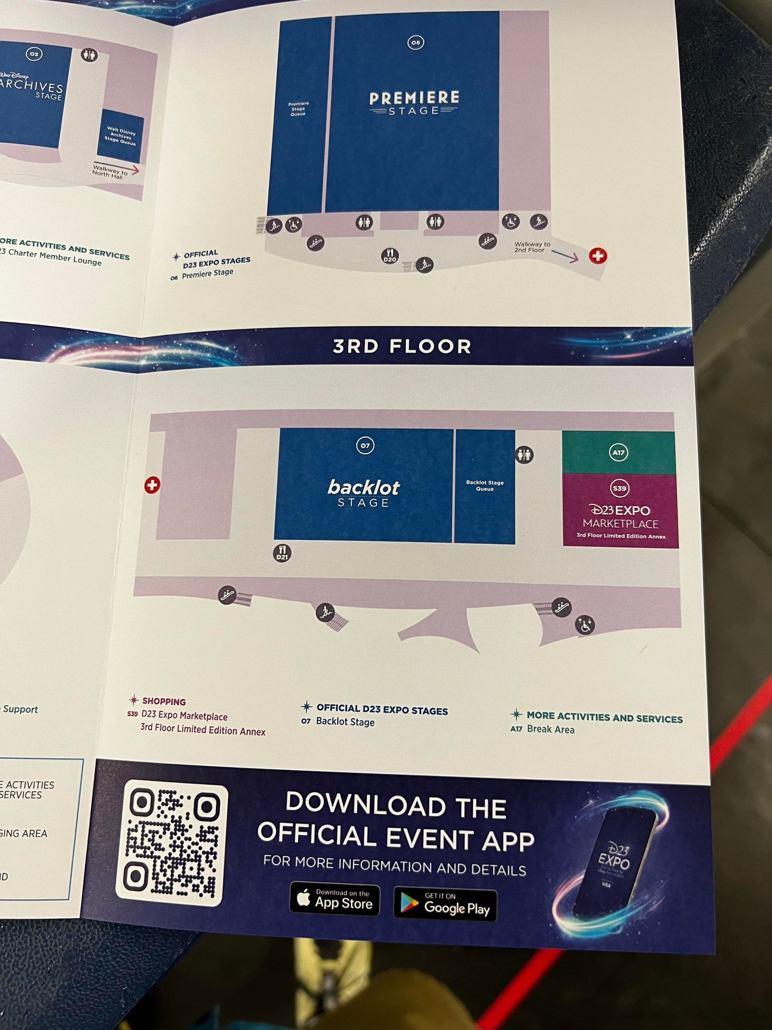 d23 expo map guidebook