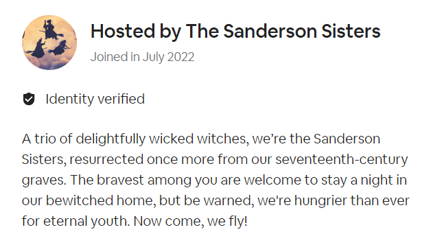 sanderson sister inspired cottage hocus pocus 2 AirBnB