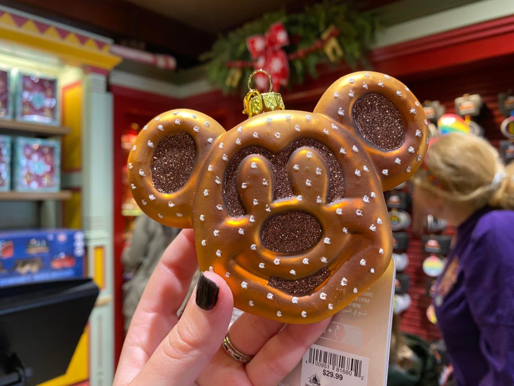 mickey pretzel ornament
