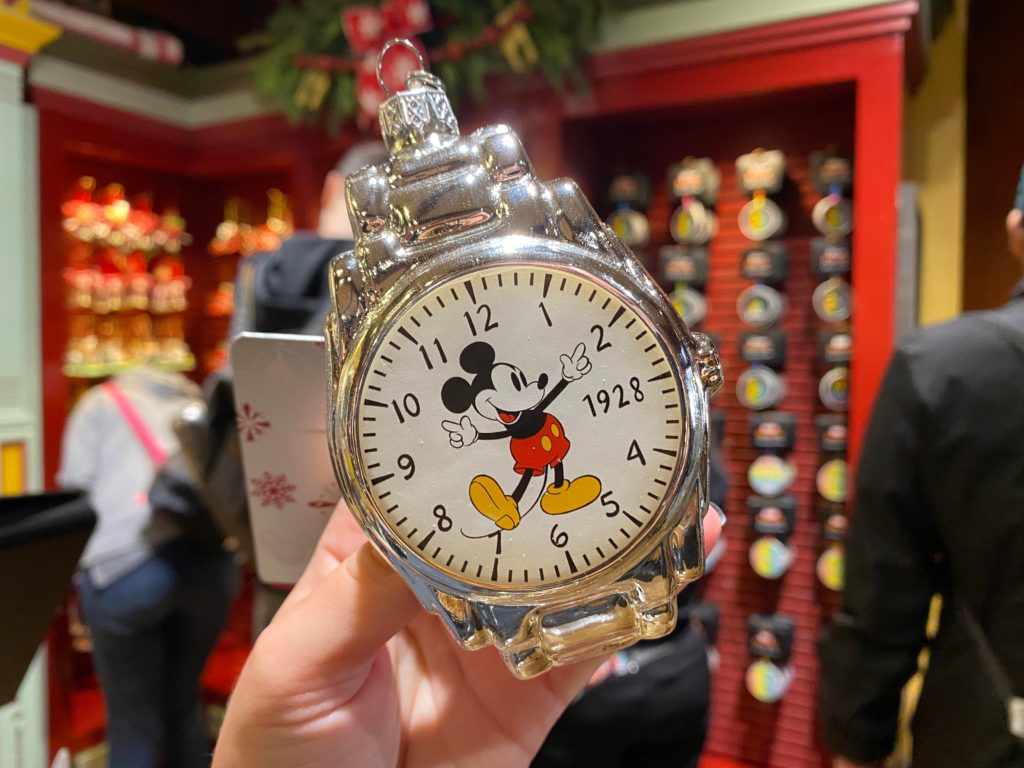 mickey mouse watch ornament front