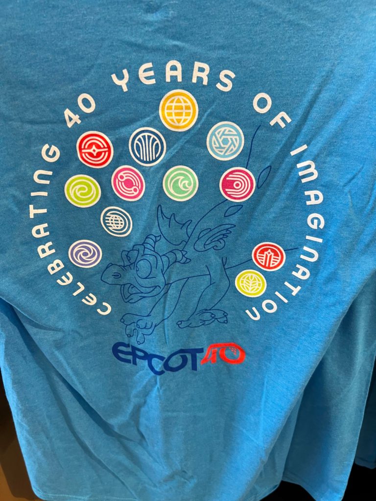 Blue T-shirt Epcot 40th Anniversary Shirts and Jackets (44)
