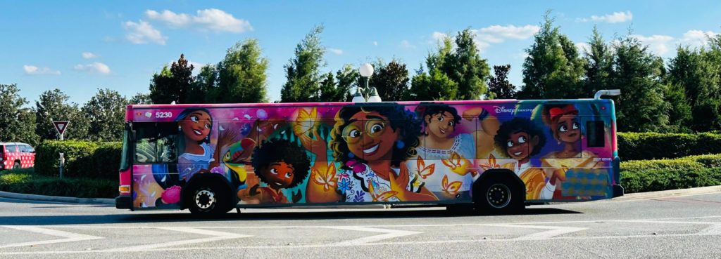 Encanto Bus Wrap Debuts at Walt Disney World 