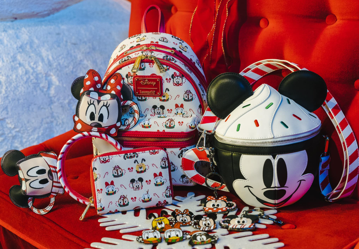 Disney Mickey Mouse Mug with Hot Cocoa and Peppermint Stick