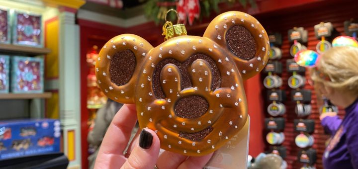 Mickey Pretzel Puffy Ornament